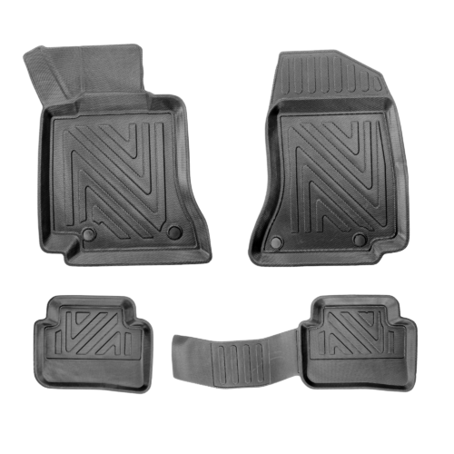 3D Fussmatten Mercedes C-Klasse (W206) Carbon-Optik ab 2021