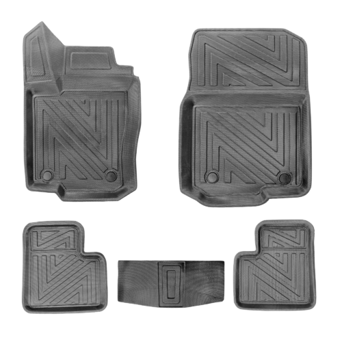 3D Fussmatten Mercedes GLE (W166) Carbon-Optik 2015–2019