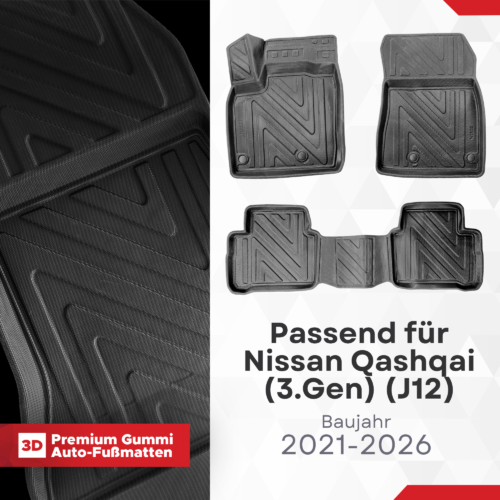 3d-fussmatten-nissan-qashqai-j12-carbon-optik-ab-2021-carbon-1 3D Fussmatten Nissan Qashqai (J12) Carbon-Optik ab 2021