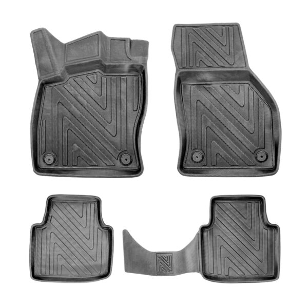 3D Fussmatten Skoda Superb Carbon-Optik 2015–2024