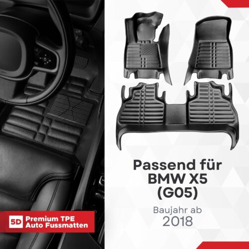 5D Fussmatten BMW X5 (G05/F95) ab 2018