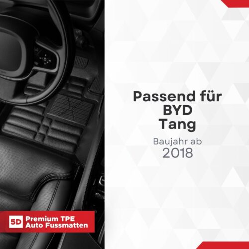5D Fussmatten BYD Tang (2. Gen) ab 2018