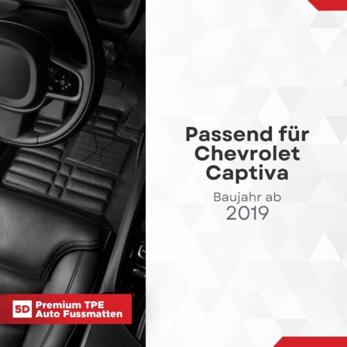5D Fussmatten Chevrolet Captiva 2006–2018