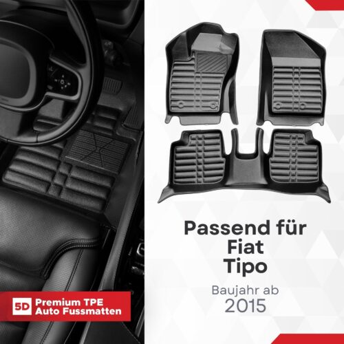 5D Fussmatten Fiat Tipo (Typ 356/357) ab 2016
