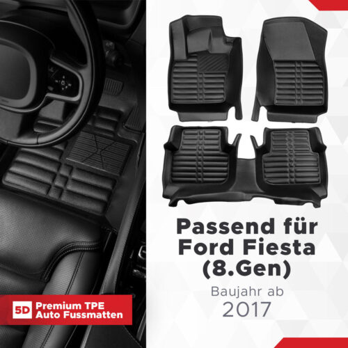 5D Fussmatten Ford Fiesta (8. Gen) 2017–2023