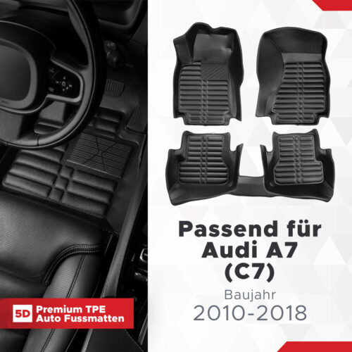 5D Fussmatten für Audi A7 (C7) 2010–2018