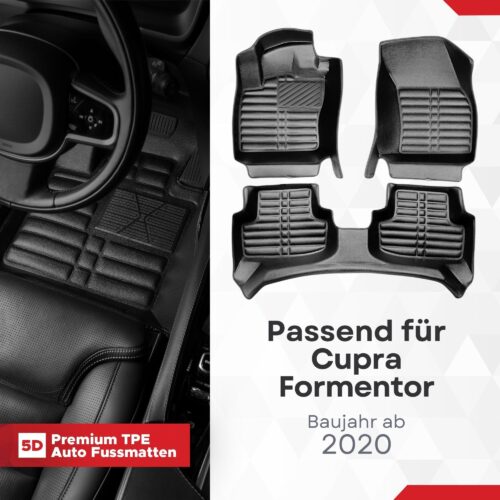 5D Fussmatten für Cupra Formentor ab 2020