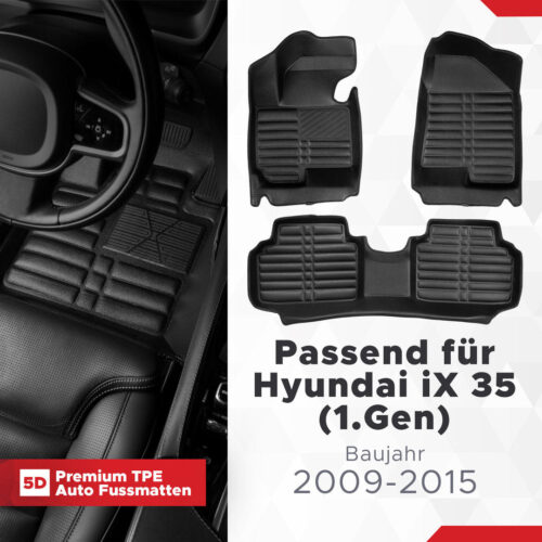 5D Fussmatten für Hyundai ix35 2009–2015