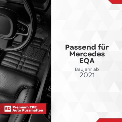 5D Fussmatten für Mercedes EQA ab 2021