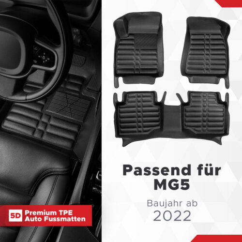 5D Fussmatten für MG 5 (EV) ab 2020