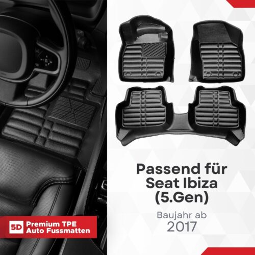 5d-fussmatten-fuer-seat-ibiza-5-ab-2017-1 5D Fussmatten für Seat Ibiza 5 ab 2017