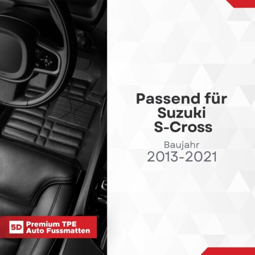 5D Fussmatten für Suzuki S-Cross ab 2022