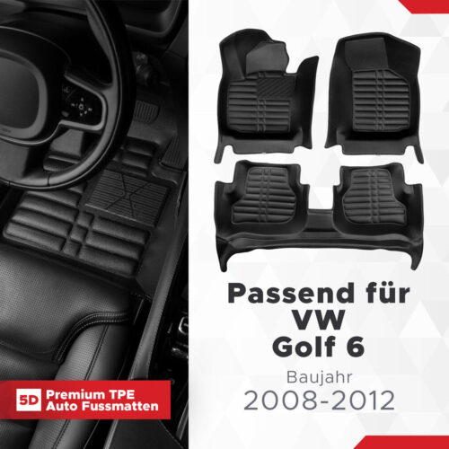 5d-fussmatten-fuer-vw-golf-6-2008-2012-1 5D Fussmatten für VW Golf 6 2008–2012