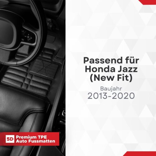 5D Fussmatten Honda Jazz (4. Gen) 2015–2020