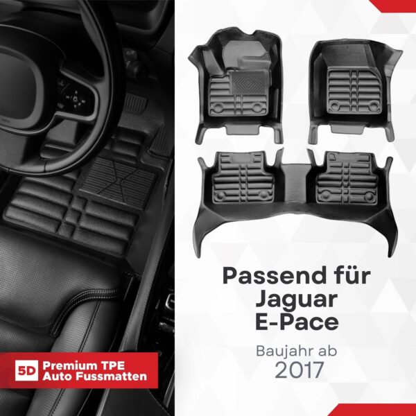 5D Fussmatten Jaguar E-Pace (X450) ab 2017