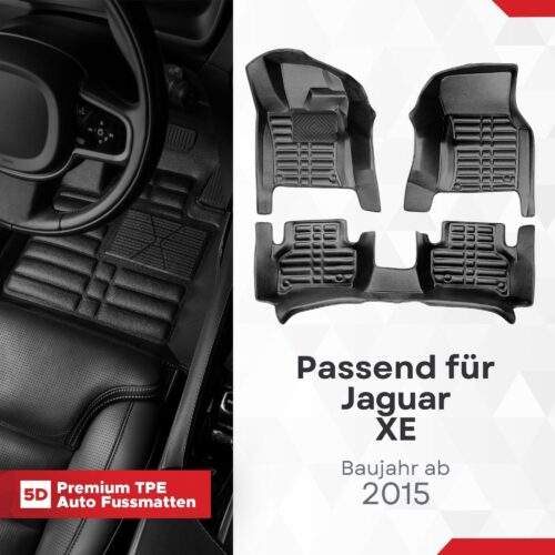 5D Fussmatten Jaguar XE (X760) 2015–2024
