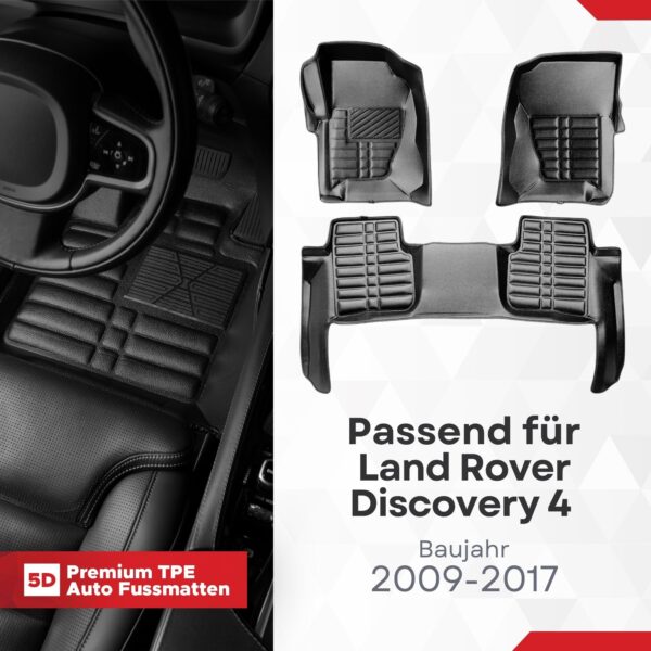 5D Fussmatten Land Rover Discovery 4 2009–2017