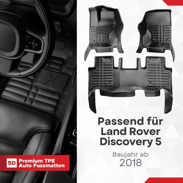 5D Fussmatten Land Rover Discovery 5 ab 2017