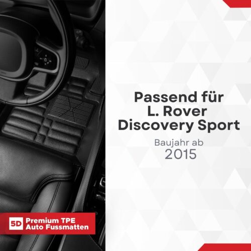 5D Fussmatten Land Rover Discovery Sport Facelift ab 2015