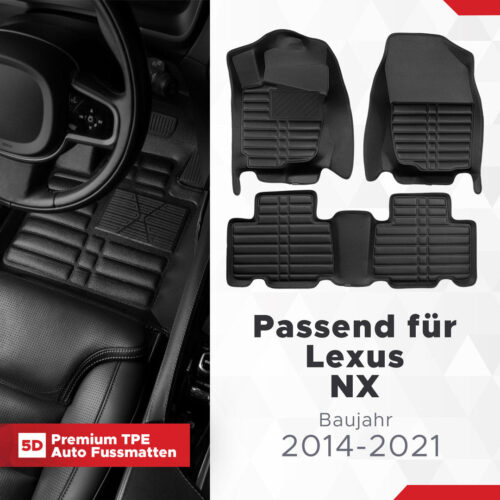 5D Fussmatten Lexus (1. Gen) (NX) 2014–2021
