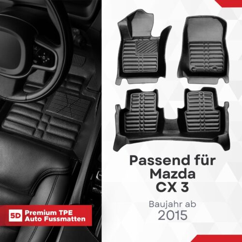 5d-fussmatten-mazda-cx-3-facelift-ab-2015-1 5D Fussmatten Mazda CX-3 Facelift ab 2015