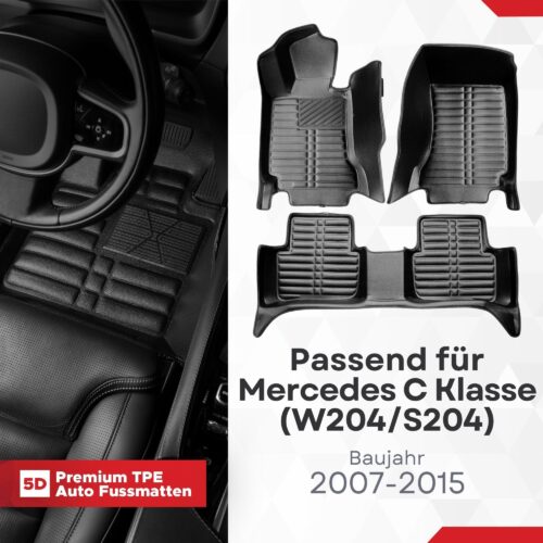 5d-fussmatten-mercedes-c-klasse-w204-s204-2007-2014-1 5D Fussmatten Mercedes C-Klasse (W204/S204) 2007–2014