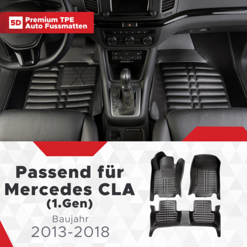 5D Fussmatten Mercedes CLA (C117/X117) 2013–2019