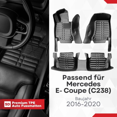 5D Fussmatten Mercedes E-Coupe (C238) 2016–2023