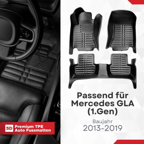 5D Fussmatten Mercedes GLA (X156) 2013–2020