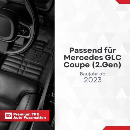 5D Fussmatten Mercedes GLC Coupé (C254) ab 2023