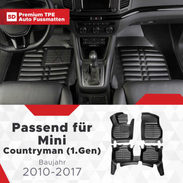 5D Fussmatten Mini Countryman (R60) 2010–2017