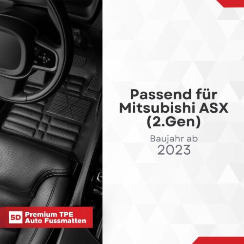5D Fussmatten Mitsubishi ASX (2. Gen) ab 2023