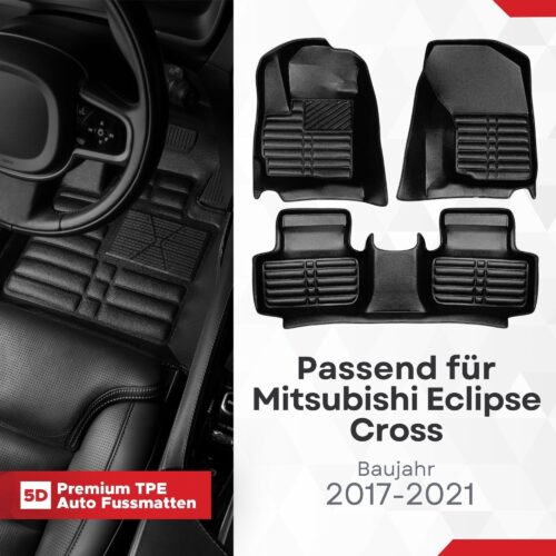 5D Fussmatten Mitsubishi Eclipse Cross 2017–2021