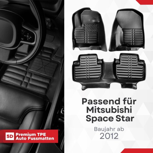 5d-fussmatten-mitsubishi-space-star-ab-2012-1 5D Fussmatten Mitsubishi Space Star ab 2012