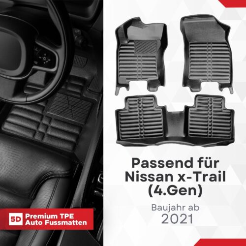 5D Fussmatten Nissan X-Trail (T33) ab 2022