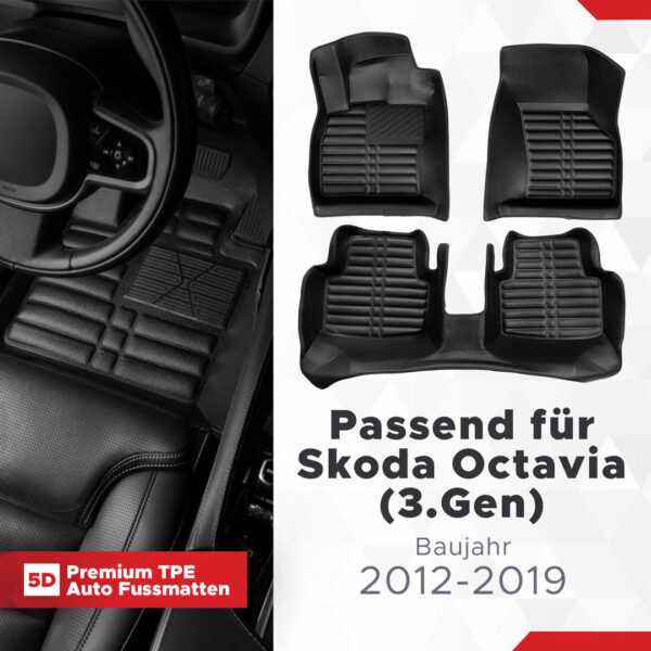 5d-fussmatten-skoda-octavia-3-gen-2013-2020-1 5D Fussmatten Skoda Octavia (3. Gen) 2013–2020