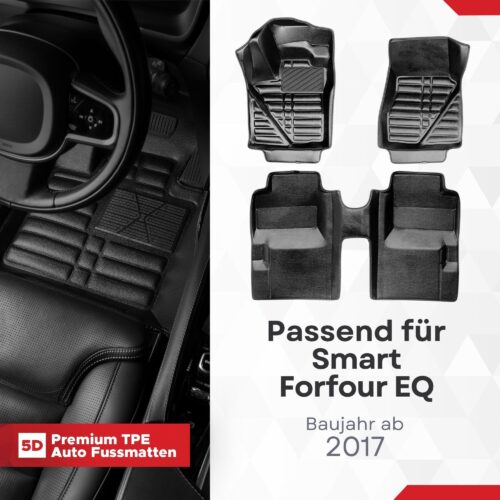 5D Fussmatten Smart EQ Forfour (453) 2017–2021