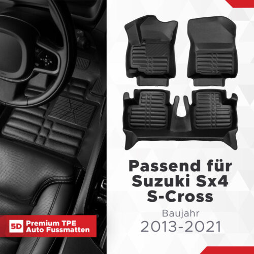 5D Fussmatten Suzuki Sx4 S-Cross 2013–2021