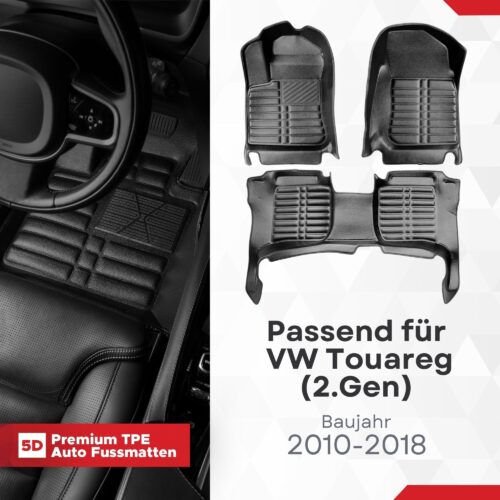 5D Fussmatten VW Touareg (2. Gen) 2010–2018