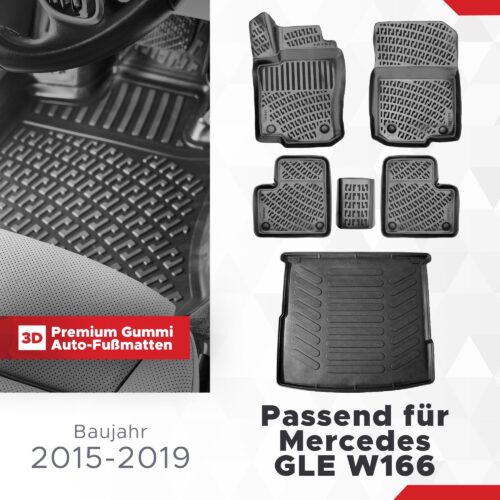 fussmatten-und-kofferraumset-mercedes-gle-w166-2015-2019-1 3D Fussmatten- und Kofferraumset Mercedes GLE (W166) 2015–2019