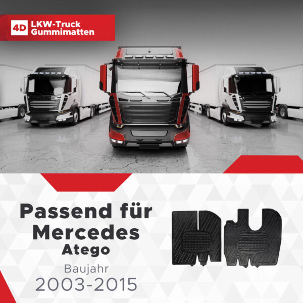 3D LKW Fussmatten Mercedes Atego 2003–2015